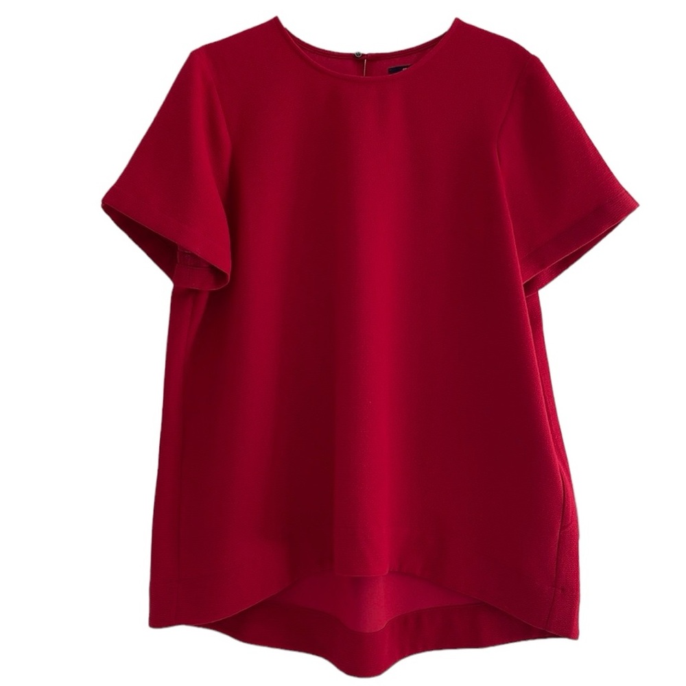 Madewell Short-sleeve Red Blouse - Large